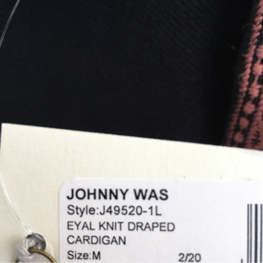 NWT Johnny Was eyal embroidered knit draped cardigan - Picture 6 of 12